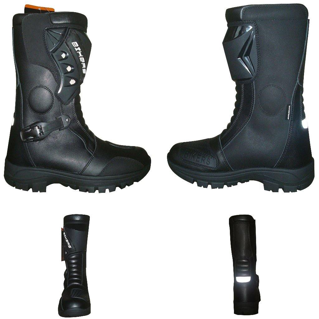 Motorcycle Waterproof Boots High Ankle Racing Road Shoes CE Armored - biznimart