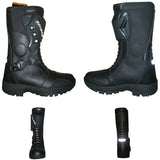 Motorcycle Waterproof Boots High Ankle Racing Road Shoes CE Armored
