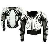 Adult White Motocross Body Armour Bikequad Protective Enduro Bionic Quad Jacket - biznimart