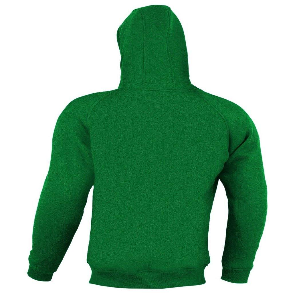 Armoured Hoody Motorbike Hoodie Jacket Zip Up Removable CE Armor UK - biznimart