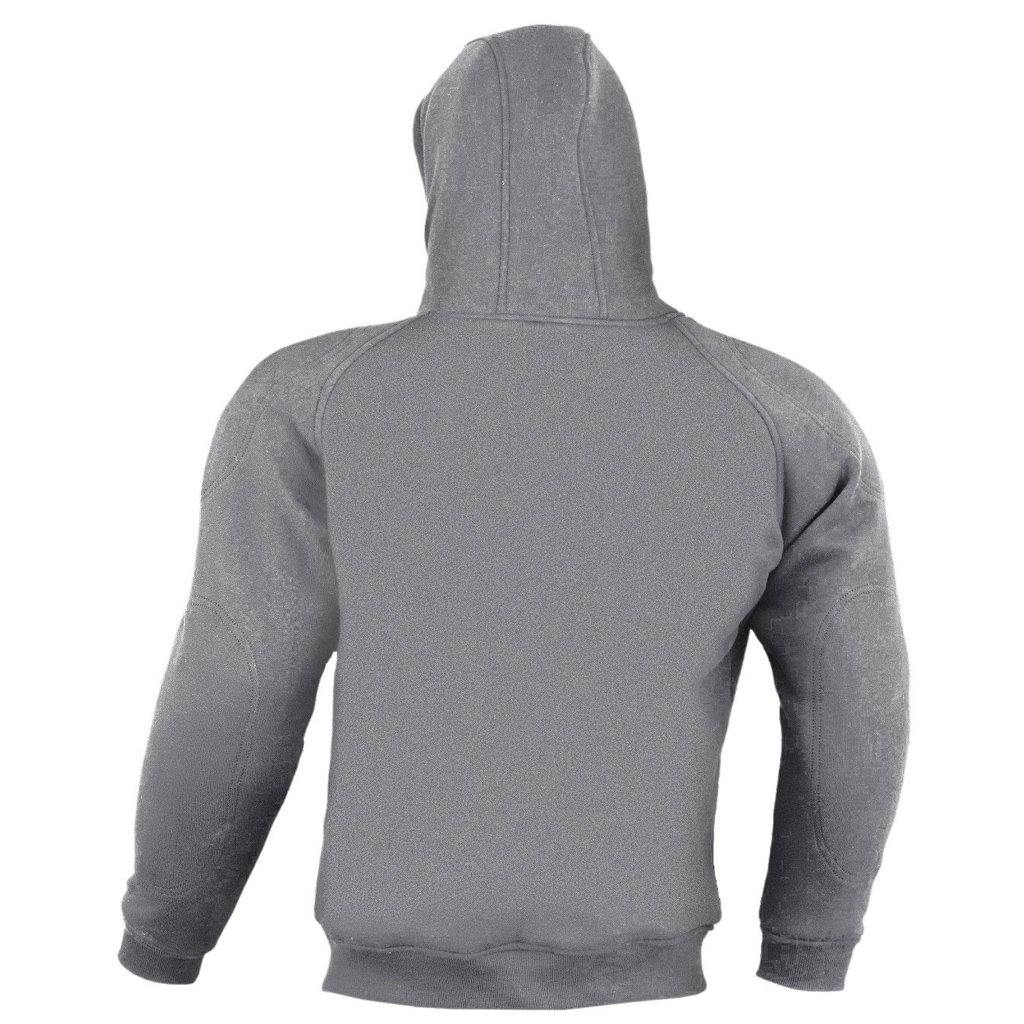 Armoured Hoody Motorbike Hoodie Jacket Zip Up Removable CE Armor UK - biznimart
