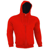 Armoured Hoody Motorbike Hoodie Jacket Zip Up Removable CE Armor UK - biznimart