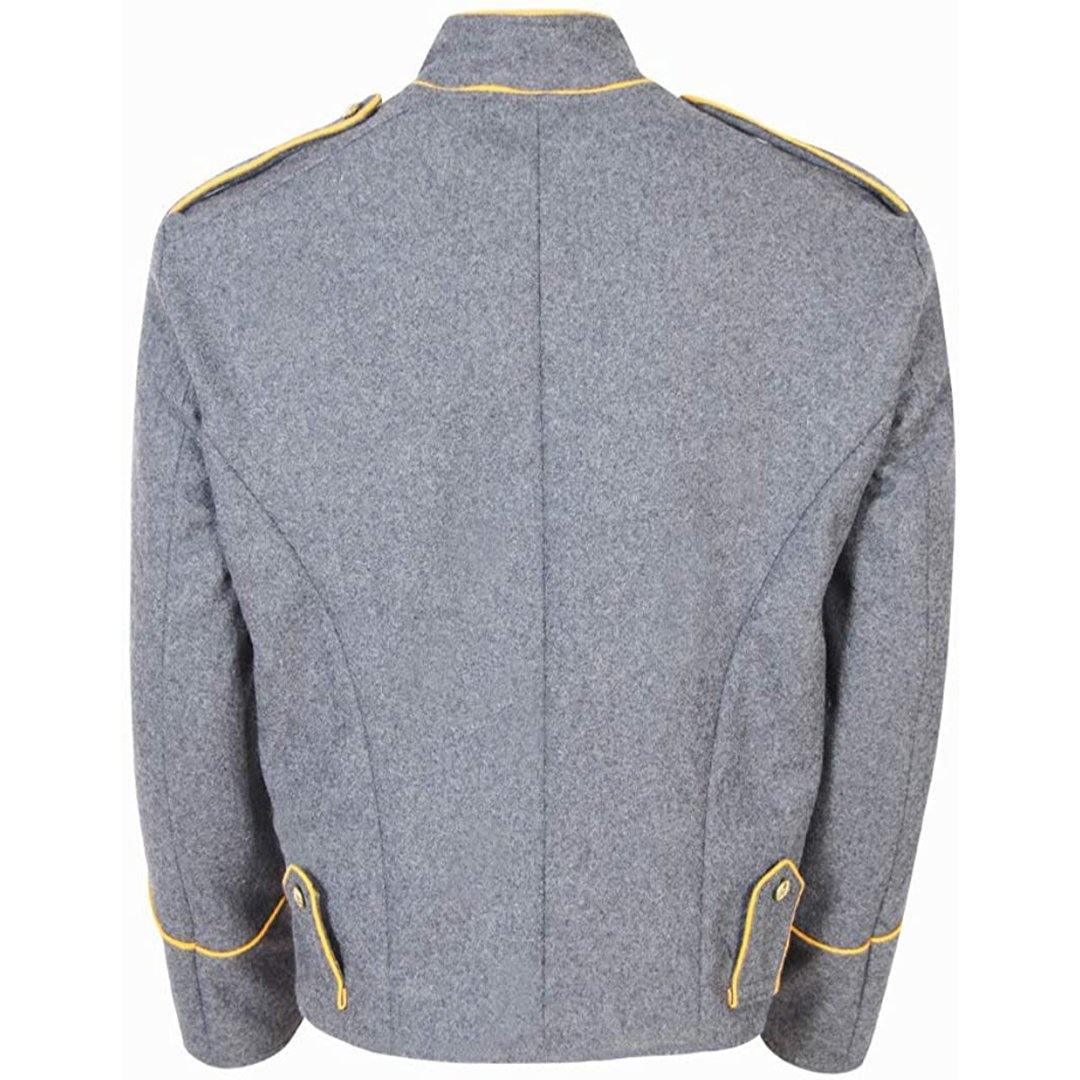 CW CS Richmond Depot Cavalry 1 And Northern Virginia Shell Coat With Yellow Piping Braid - biznimart