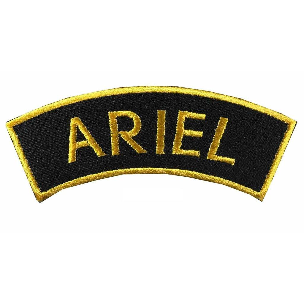 50-PCS Golden Traditional Motorcycle Shoulder Title Patches Badges Sew on Iron on patch - biznimart