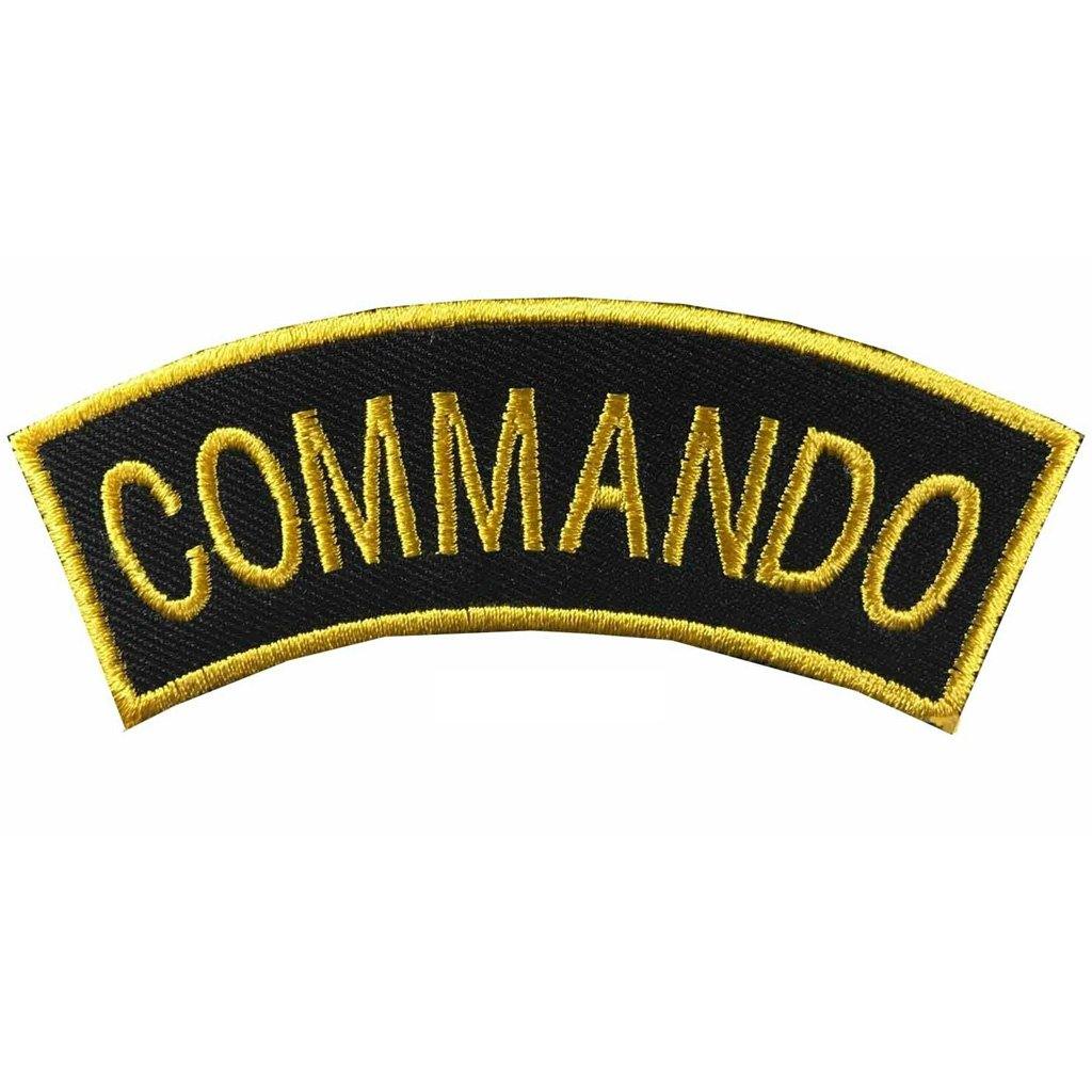 50-PCS Golden Traditional Motorcycle Shoulder Title Patches Badges Sew on Iron on patch - biznimart