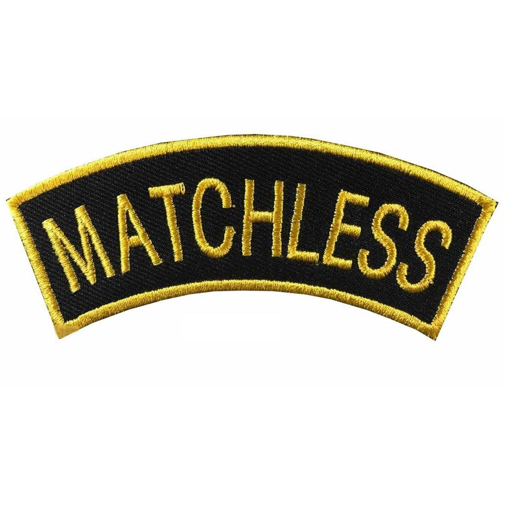 50-PCS Golden Traditional Motorcycle Shoulder Title Patches Badges Sew on Iron on patch - biznimart