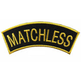 50-PCS Golden Traditional Motorcycle Shoulder Title Patches Badges Sew on Iron on patch - biznimart
