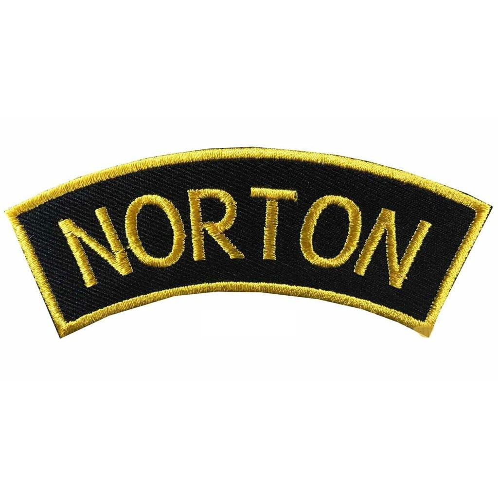 50-PCS Golden Traditional Motorcycle Shoulder Title Patches Badges Sew on Iron on patch - biznimart