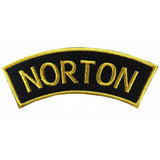 50-PCS Golden Traditional Motorcycle Shoulder Title Patches Badges Sew on Iron on patch - biznimart