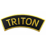 50-PCS Golden Traditional Motorcycle Shoulder Title Patches Badges Sew on Iron on patch - biznimart