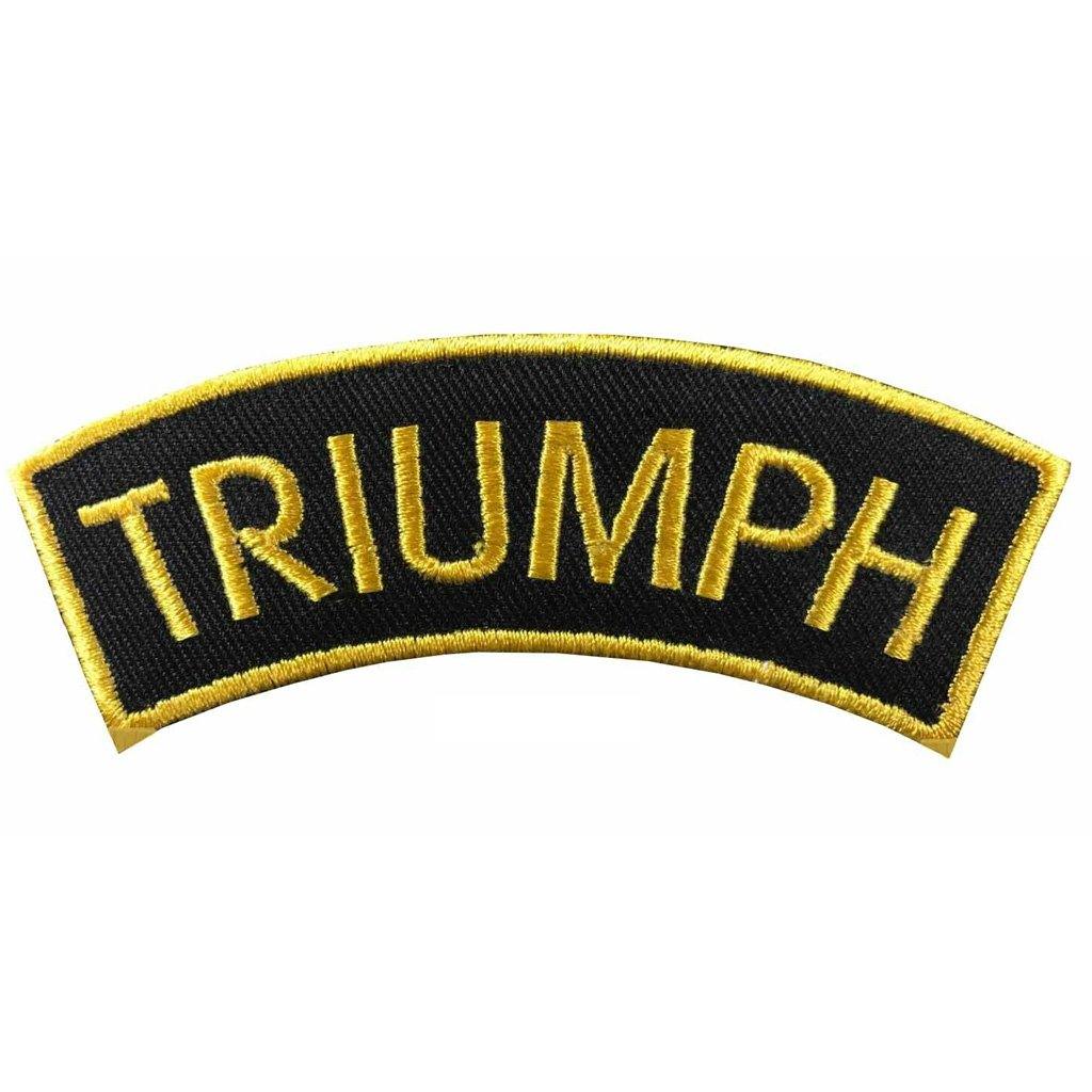 50-PCS Golden Traditional Motorcycle Shoulder Title Patches Badges Sew on Iron on patch - biznimart