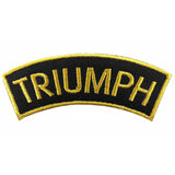 50-PCS Golden Traditional Motorcycle Shoulder Title Patches Badges Sew on Iron on patch - biznimart