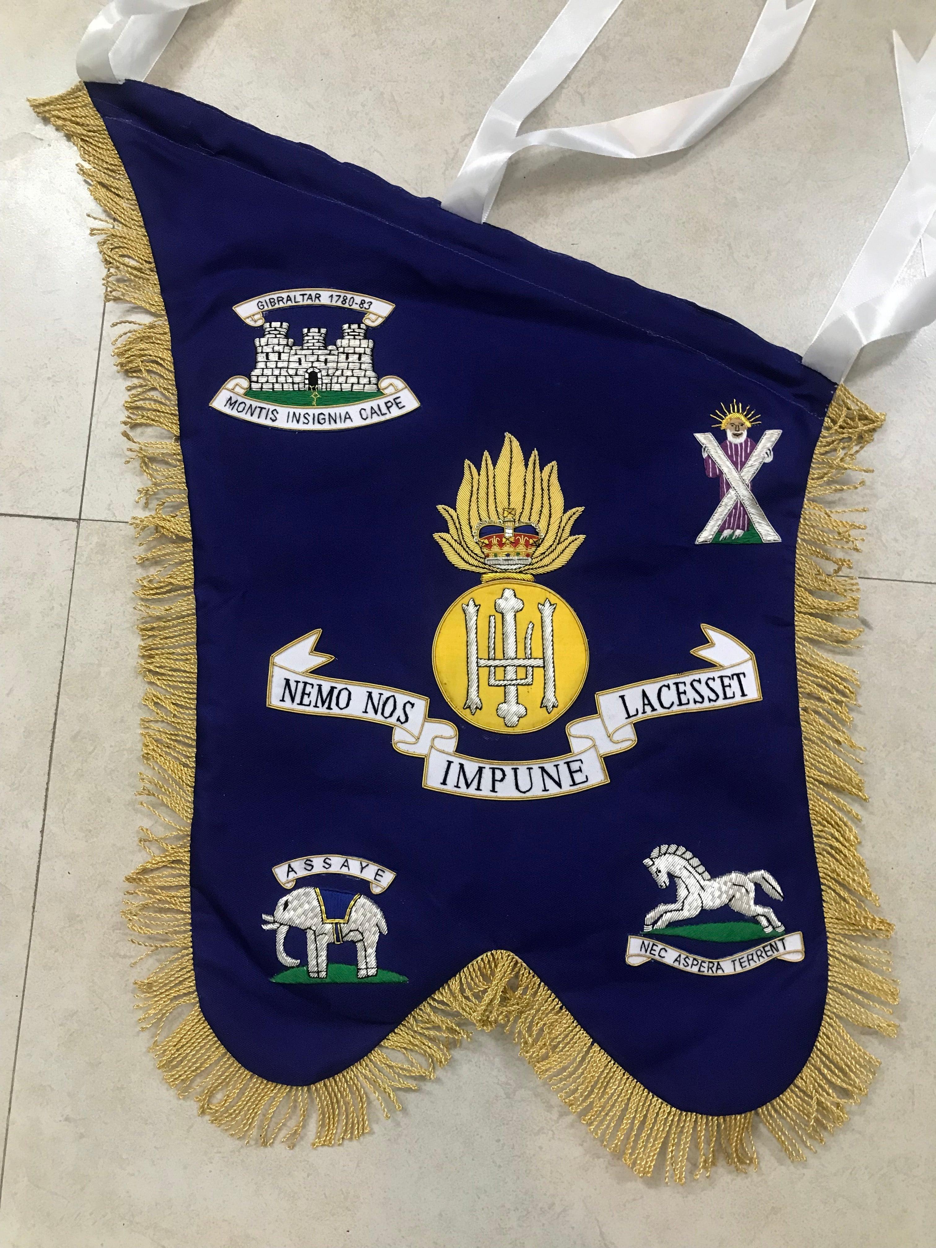 Pipe Banner Double Sided Hand Embroidered Custom Made - biznimart