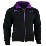 Ladies Fleece Hoodie Removable CE Armour Motorbike Jacket - biznimart
