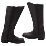 Men's Black Leather Cavalry Boot's