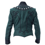 Napoleonic Uniforms Napoleonic British 95th Rifles Jacket Tunic Steampunk Military Uniform Leather Hussar Jacket Navy Blue Army Jacket - biznimart