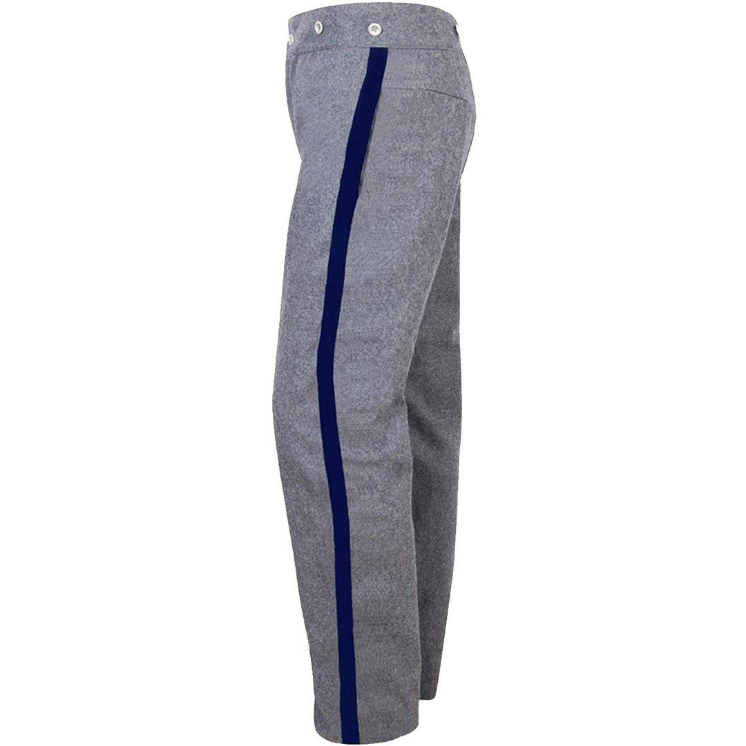 US CW 2 Inches Trim Grey Trouser Artillery/Infantry/Cavalry/Black/Rank Stripe - biznimart