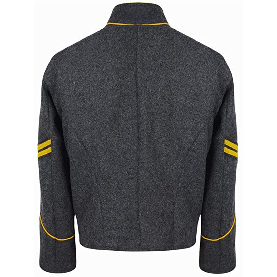 Confederate US Richmond Depot Corporal Officers Cavalry Shell Jacket with Yellow Braid And Trim - biznimart