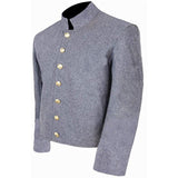 CW US Confederate Untrimmed Grey Wool Shell Coat Jacket - biznimart