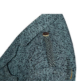 Pure Wool Black And Blue Argyll Jacket With Waistcoat/Vest - biznimart