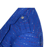 Pure Wool Blue Argyll Jacket With Waistcoat/Vest - biznimart