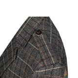 Tweed Wool Brown Argyll Jacket With Waistcoat/Vest - biznimart