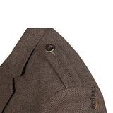 Brown Tweed Wool Argyll Jacket With Waistcoat/Vest - biznimart