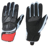 Biker Club Mesh Knuckle Short Summer Motorbike Gloves