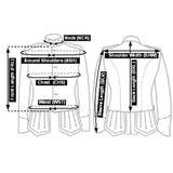 Black Pipe Band Doublet With Gold Trim Zip Front - biznimart