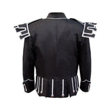 Black Scots Guards Style Doublet With Castellated Shoulder Shells