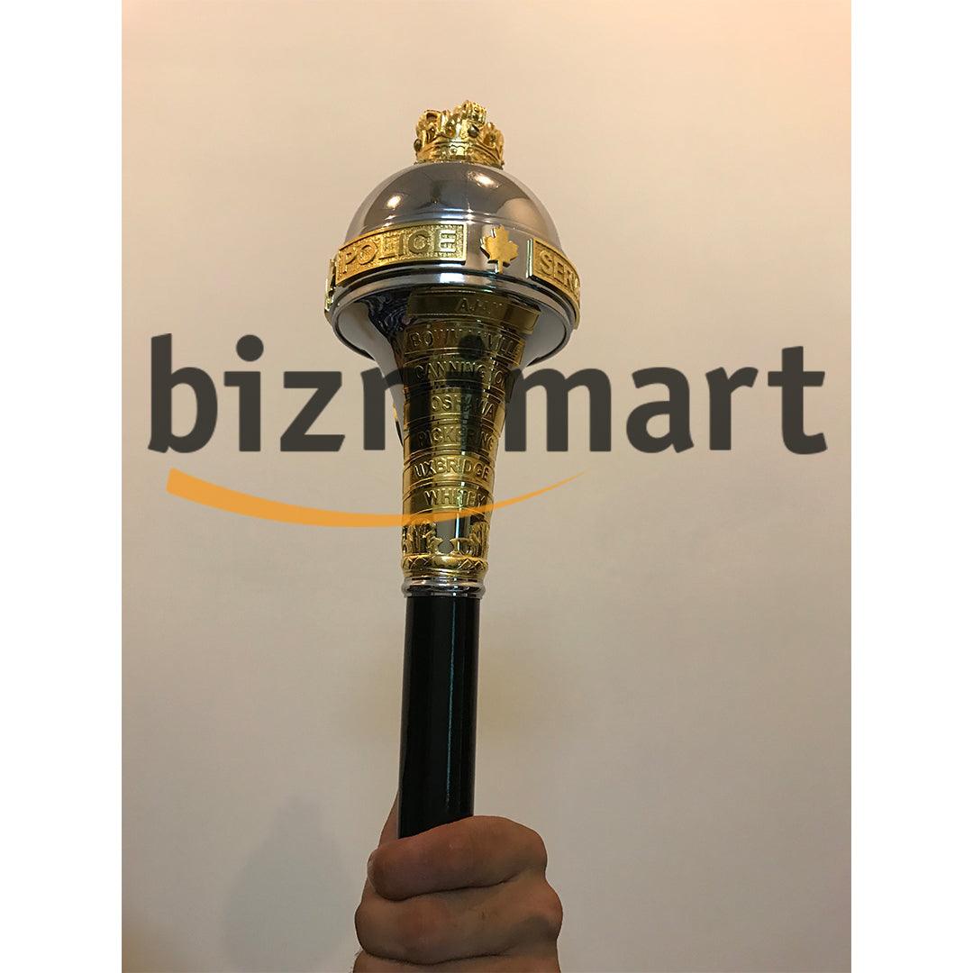 Drum Major Mace Custom Made Ceremonial Mace With Battle Honors - biznimart