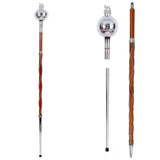 Drum Major Stave Embossed Ball Head Lion And Crown Three Parts