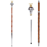Drum Major Stave Embossed Head Gold Chrome Eagle Top Three Parts