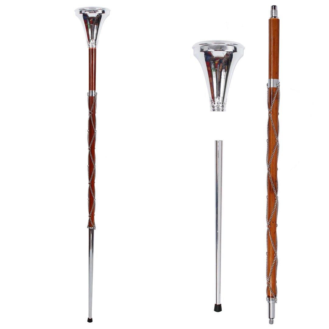 Drum Major Stave Stave Flat Head Chrome Plated Three Parts