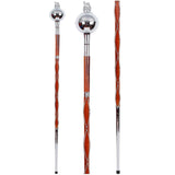Drum Major Stave Plain Chrome Ball Head With Lion Crown Top