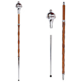 Drum Major Stave Plain head Ball Top Chrome Plated Three Part