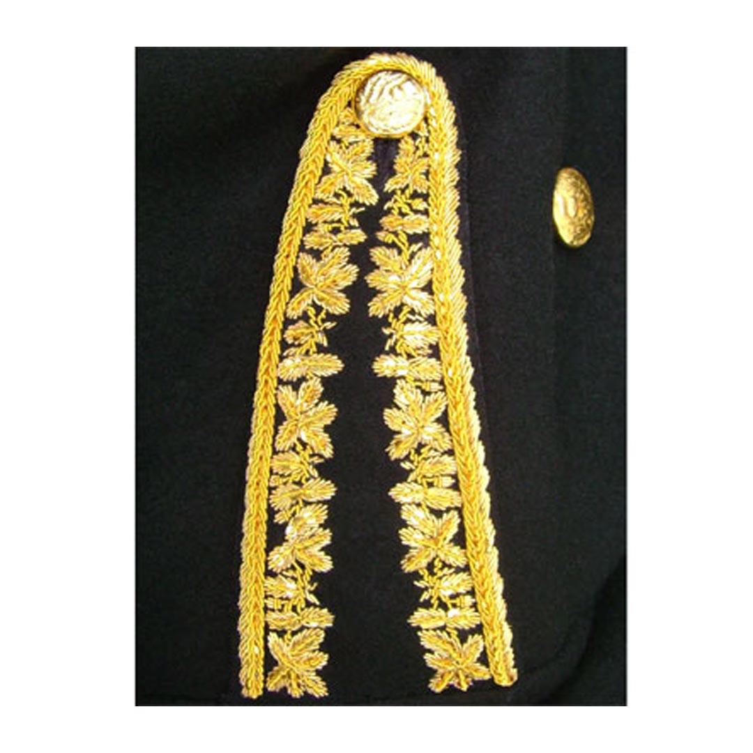 Gold Fully Hand Embroidered Royal Doublet