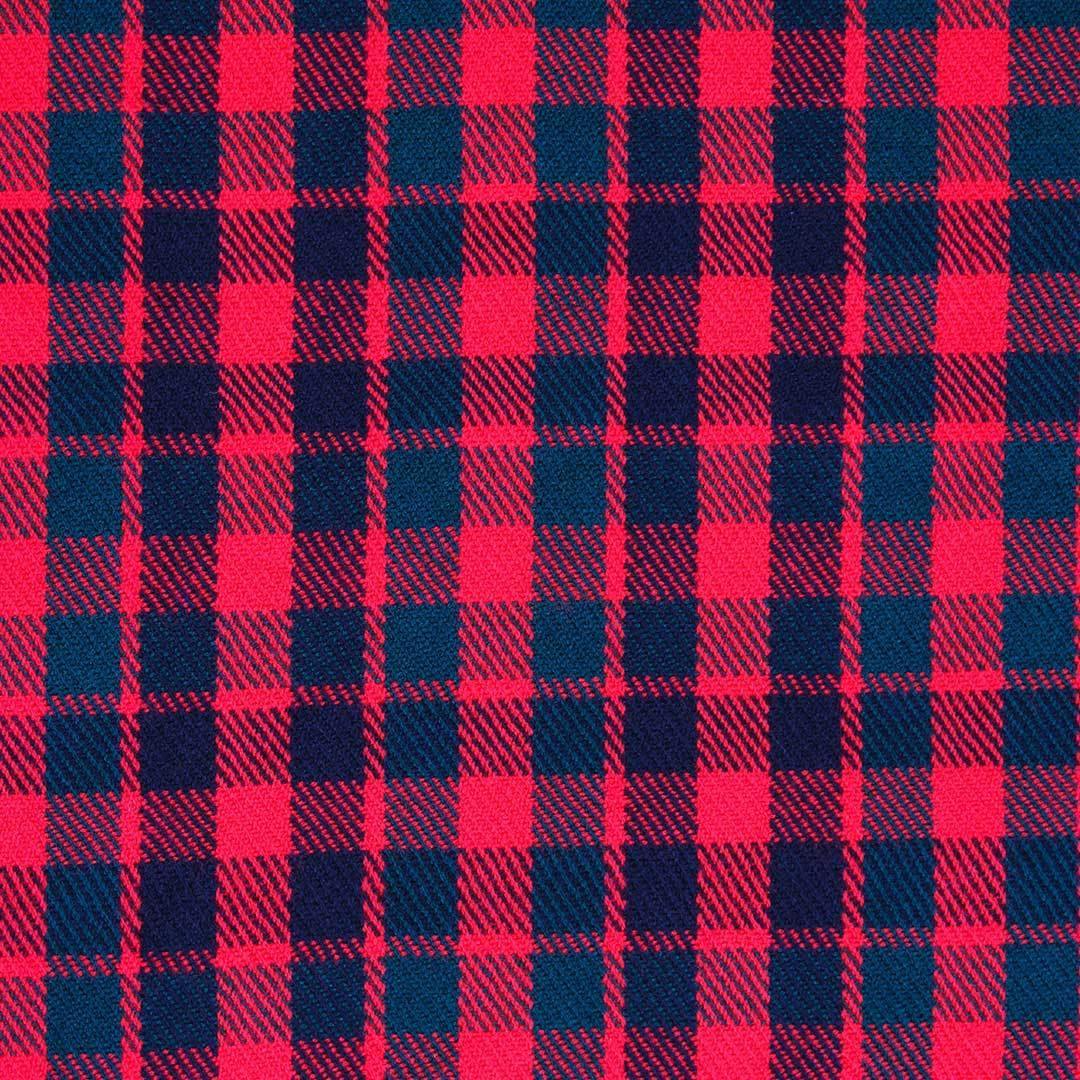 Super Acrylic Wool 13oz Scottish Tartan Kilts 8 Yards With Box Pleats 24" Regular Drop Fringed Apron 3 Metal Buckles Leather Straps - biznimart