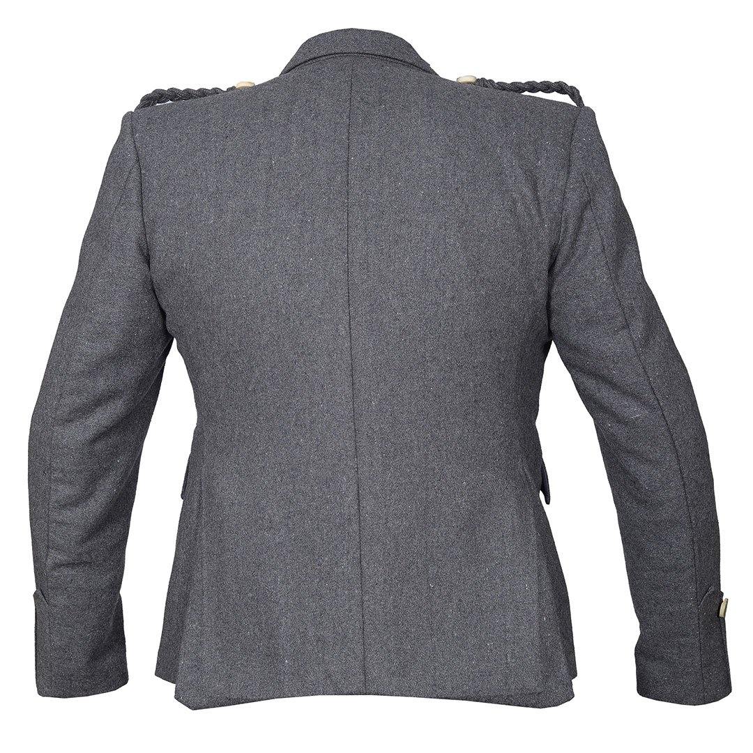 Grey Argyll Jacket And Vest Pure Blazer Wool - biznimart