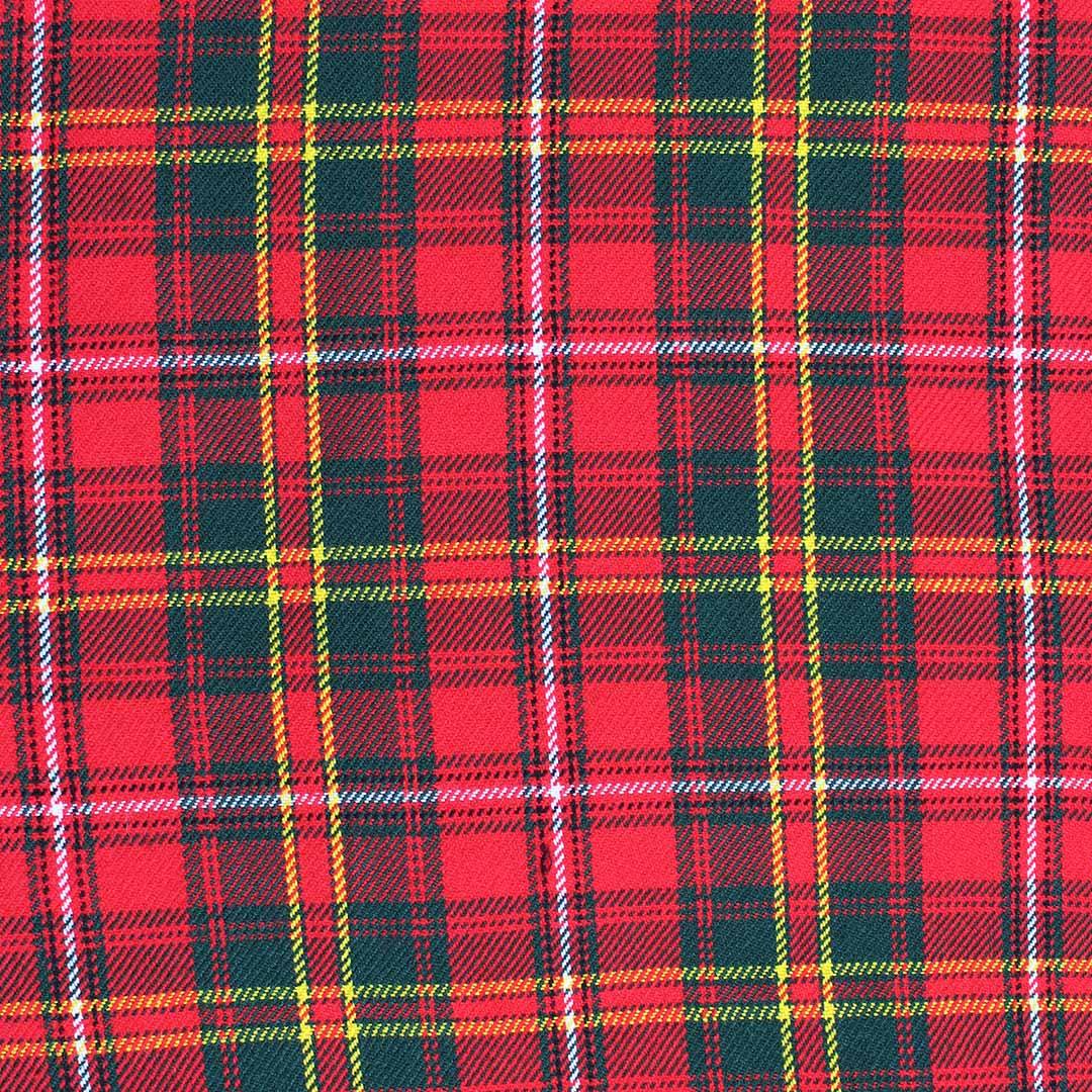 Super Acrylic Wool 13oz Scottish Tartan Kilts 8 Yards With Box Pleats 24" Regular Drop Fringed Apron 3 Metal Buckles Leather Straps - biznimart