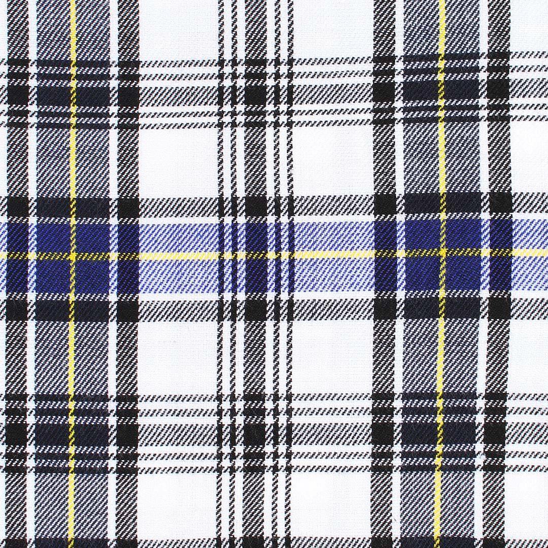 Super Acrylic Wool 13oz Scottish Tartan Kilts 8 Yards With Box Pleats 24" Regular Drop Fringed Apron 3 Metal Buckles Leather Straps - biznimart