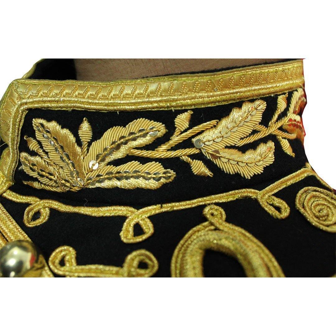 Hussars Military Dolman Gilt Braid Collar And Aiguillette