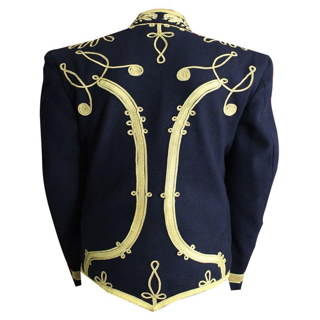 Hussars Military Dolman Gilt Braid Collar And Aiguillette