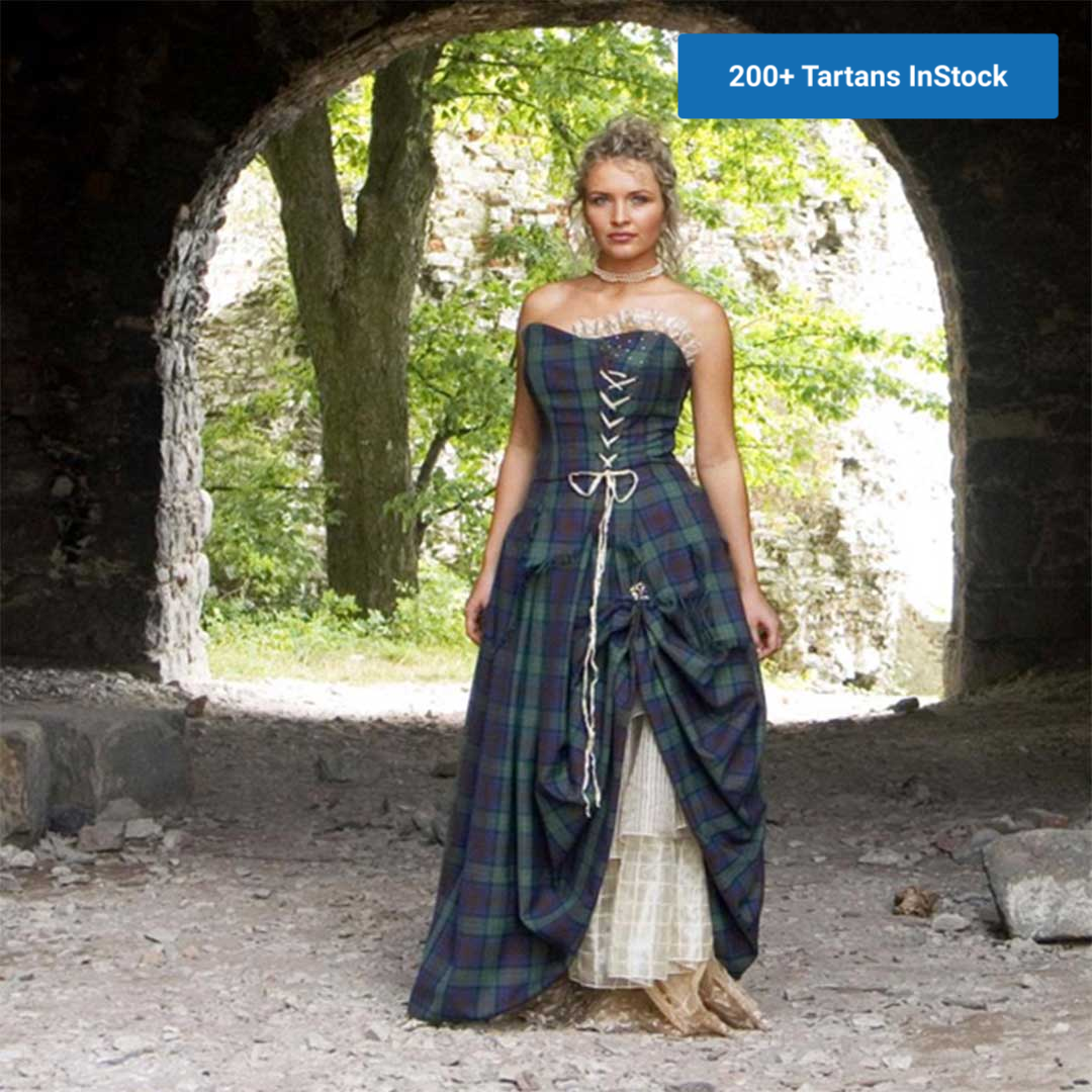 Bella Tartan Wedding Dress -biznimart