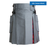 imperial-highland-supplies-grey-hybrid-kilt-with-gow-tartan-front-1