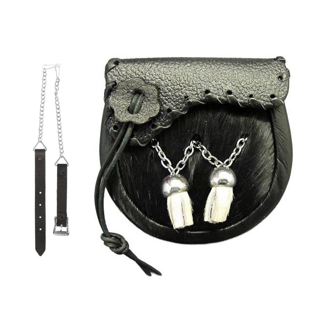 imperial-highland-supplies-babies-black-cowhide-kilt-sporran-shaped-flap-and-tassels
