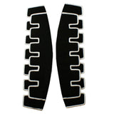 Black Melton Wool White Piping Castellated Doublet Shoulder Shells