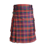 imperial-highland-supplies-cameron-of-erracht-tartan-modern-utility-kilt-heavy-weight-16oz-with-leather-strap