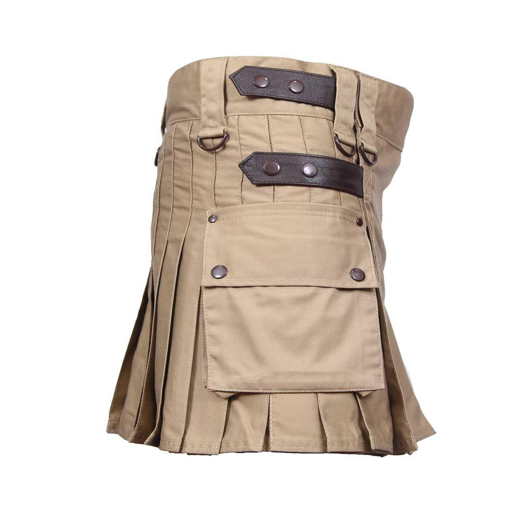 imperial-highland-supplies-deluxe-utility-kilt-women-khaki-side