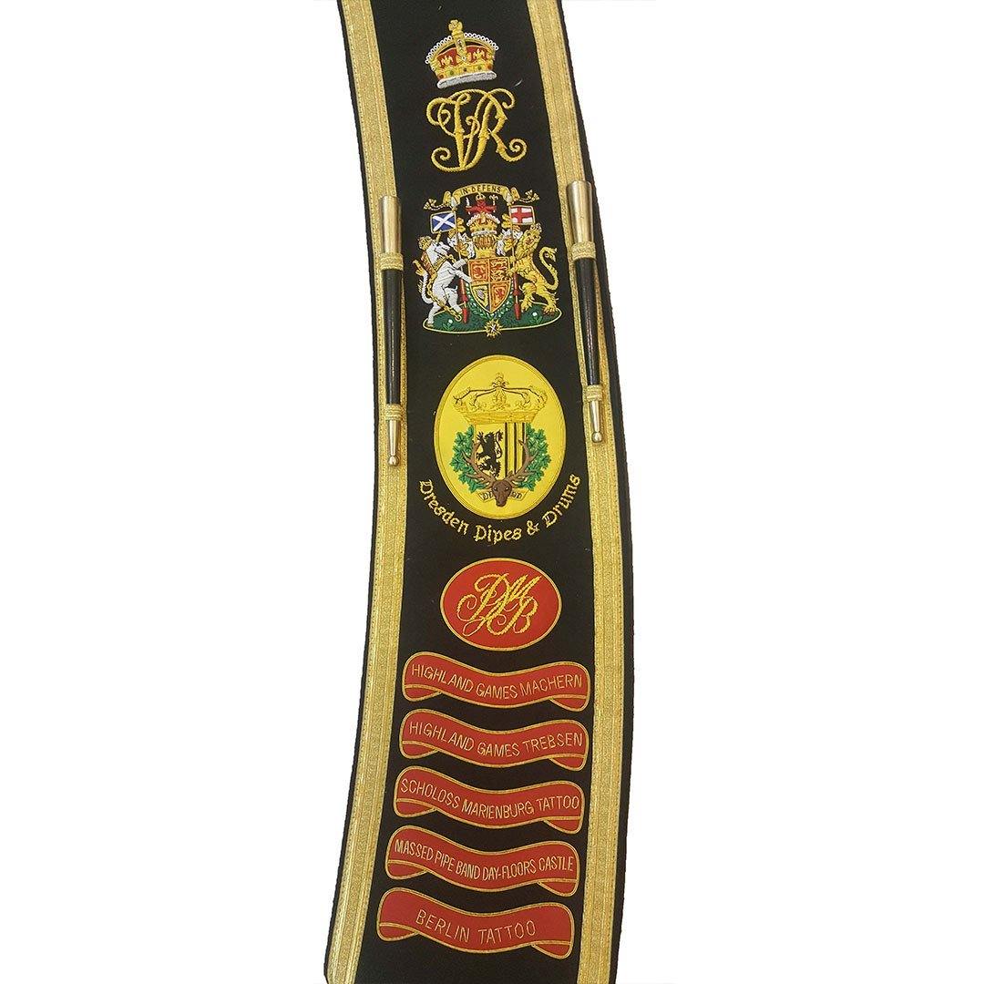Drum Major Baldric Sash OR Pipe Major Baldric Sash Custom Made - biznimart
